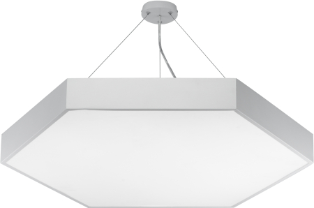 Светильник светодиодный Geometria ЭРА Hexagon SPO-122-W-40K-066 66Вт 4000К 4800Лм IP40 800*800*80 белый подвесной
