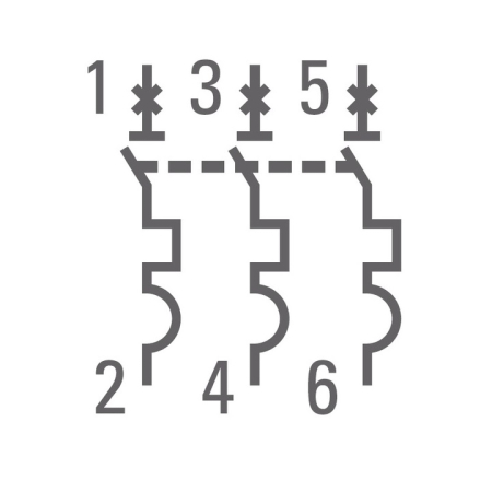 Автоматический выключатель 3P 1А (C) 4,5kA ВА 47-63 EKF PROxima