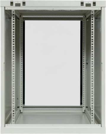 Шкаф настенный 19" TERACOM PRO 12U 600х450 мм дверь стеклянная с замком-ручкой серый