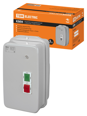 КМН49562 95А в оболочке с индикатором Ue=220В/АС3 IP54 TDM