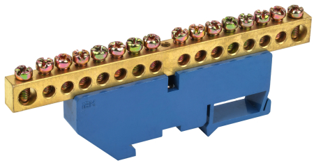 Шина N "ноль" на DIN-изол ШНИ-8х12-16-Д-С IEK