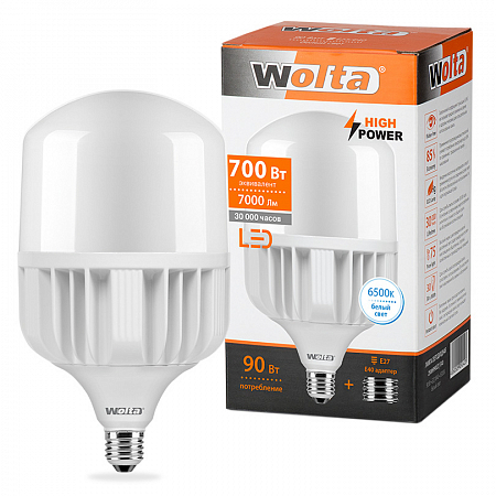 Лампа LED WOLTA HP 90Вт 7000Лм E27/40  6500K 1/12