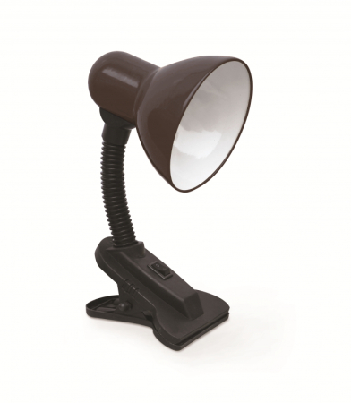 Светильник наст п/лампу на прищепке СНП 21Ч 40Вт E27 230В ЧЕРНЫЙ (мягкая упак) IN HOME