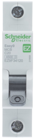 АВТ. ВЫКЛ. EASY 9 1П 20А С 4,5кА 230В =S=