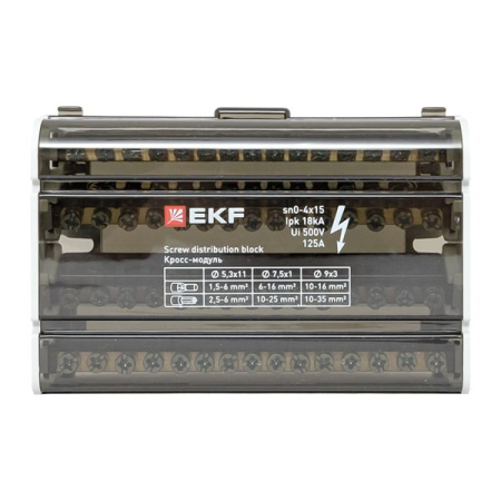 Шина нулевая в корпусе (4х15) EKF PROxima