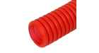 Труба гофрированная ПНД защитная для МПТ (пешель) красная d16/10,7 мм (100м/5500м уп/пал) Промрукав