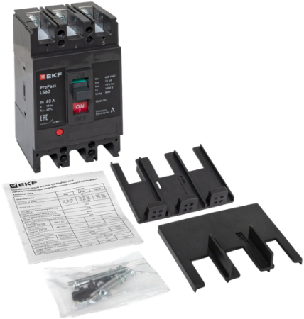 Автоматический выключатель LS63 15кА 3P 63А ProPact EKF