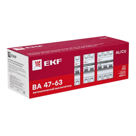 Автоматический выключатель 4P 32А (C) 4,5kA ВА 47-63 EKF PROxima