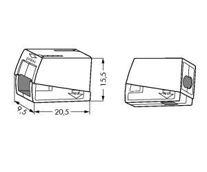 Клемма 2Проводная для светильников 224-112 (WAGO)