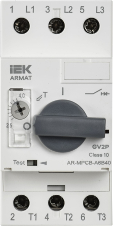 ARMAT Авт. выкл. защиты двигателя A6 GV2P 2,5-4А IEK