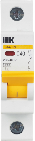 Авт. выкл. ВА47-29 1Р 40А 4,5кА х-ка С IEK