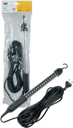 Светильник LED переносной ДРО 2060 IP44 шнур 10м черный IEK