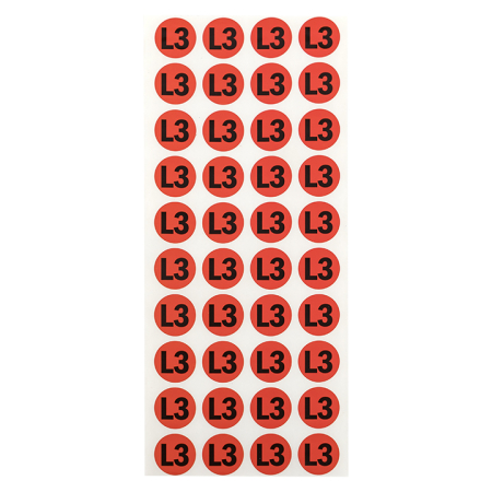 Наклейка "L3" d=20мм EKF PROxima