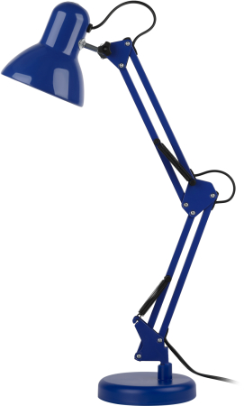 N-214-E27-40W-BU  Настольный светильник ЭРА N-214-E27-40W-BU Е27 с основанием синий