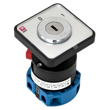 Переключатель кулачковый ПК-1-112 25А 2P «0-1» с ключом EKF PROxima