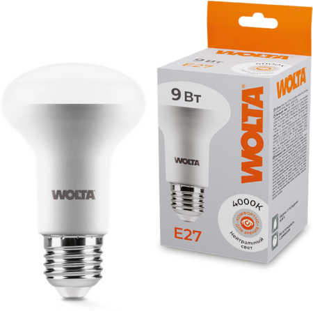 Лампа LED  WOLTA R63 9Вт 810Лм E27 4000K 1/50