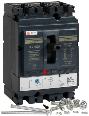 Выключатель автоматический ВА-99C (Compact NS)  160/160А 3P 36кА EKF PROxima