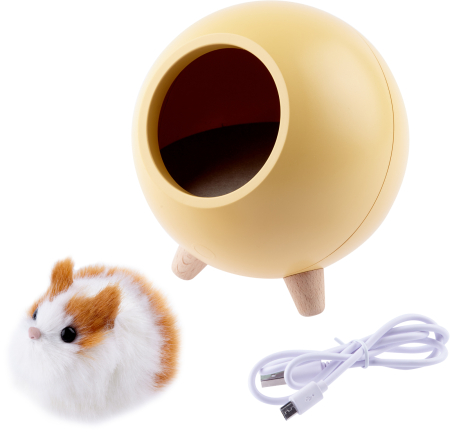 NLED-468-1W-Y  Детский ночник - светильник светодиодный ЭРА NLED-468-1W-Y хомяк желтый