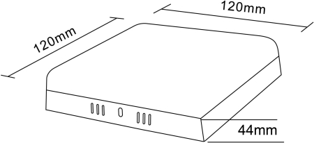 Светильник светодиодный ЭРА LED 16-18-4K накладной квадратный 18Вт 4000К