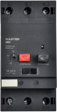 Пускатель ПРК64-40 In=40A Ir=25-40A Ue 660В IEK