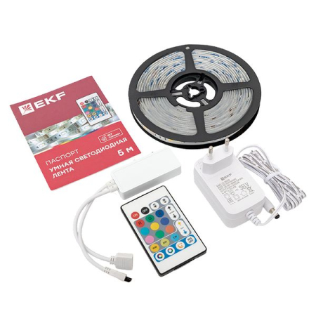 Умная светодиодная лента EKF Connect RGBW 5m