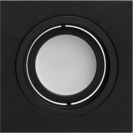 Встраиваемый cветильник WOLTA WDL-GU5.3/01BL-S IP20 под лампу GU5.3 квадратный Чёрный ALTO 92x92х22 1/100