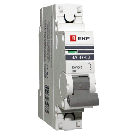 Автоматический выключатель 1P 50А (D) 4,5kA ВА 47-63 EKF PROxima