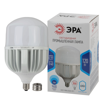 Лампочка светодиодная ЭРА POWER LED POWER T160-120W-4000-E27/E40 E27/E40 120Вт колокол нейтральный белый свет