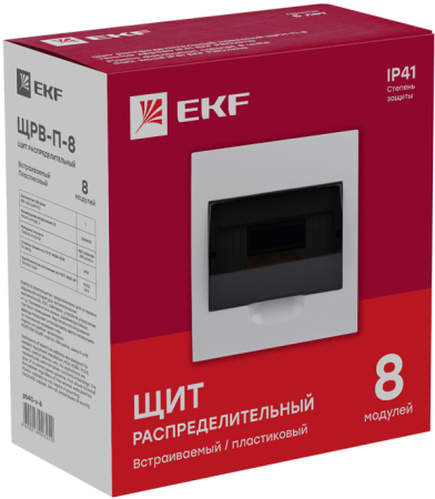 Щит распред. встраиваемый ЩРВ-П- 8 IP41 EKF PROxima