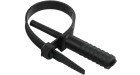 Хомут дюбельный ХД 7х150 черный (50шт/упак) IEK
