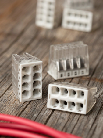 Строительно-монтажная клемма СМК 2273-248 (с пастой) 8 отверстий 0,5-2.5мм2 (50шт.) EKF PROxima