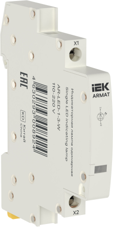 ARMAT Лампа инд. одинарная LED 110-220В DC бел. IEK