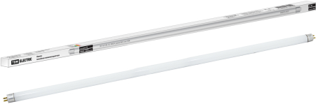 Лампа люминесцентная линейная двухцокольная ЛЛ-16/21Вт, T5/G5, 4000 К, длина 863,2мм TDM