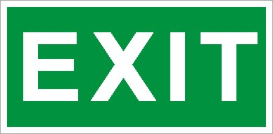 ПЭУ 012 Exit (335х165) РС-L LYRA пиктограмма