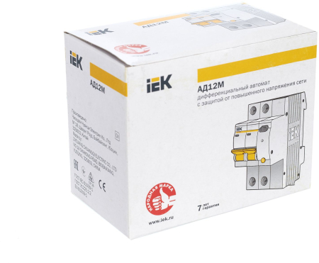 Диф. автомат АД12М 2Р С25 30мА IEK