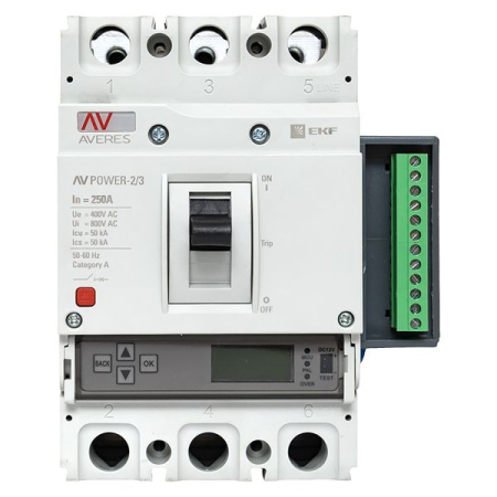 Автоматический выключатель AV POWER-2/3 250А 50kA ETU6.2