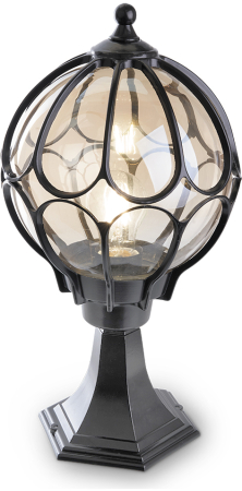 Светильник садово-парковый Feron PL3804  круглый на постамент 60W 230V E27, черный