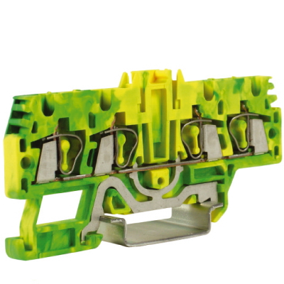 HTE.2/2+2(Ex), зажим для заземления, 2 ввод/2 вывода, 2,5 кв.ммжелто-зеленый