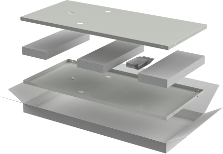 ITK LINEA N Компл. стенок боковых 800мм шкафа 42U сер.