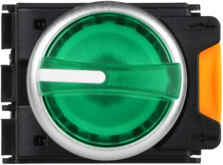 Переключатель с подсветкой 3 полож. 2NO зеленый MASTER IEK