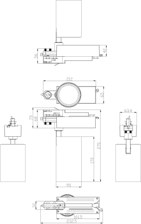 SТR-30-36-30K-B40  Трековый светильник трехфазный ЭРА SТR-30-36-30K-B40 узкий луч 3000K черный