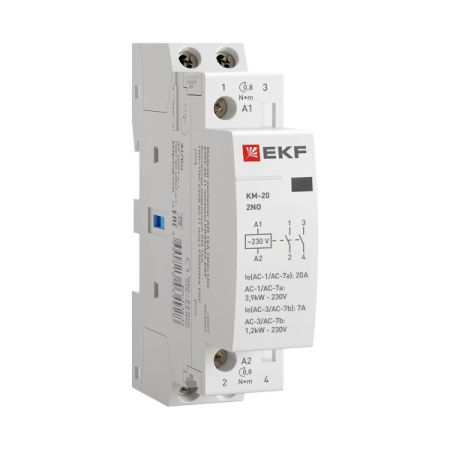 Контактор модульный КМ 20А 2NО (1 мод.) EKF PROxima
