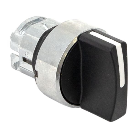 Исполнительный механизм переключателя ХB4 на 3 положения возвратный без фиксации, без подсветки с короткой ручкой IP65 EKF