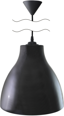 Светильник НСБ 21-60-072 УХЛ4 "Melodi" черный, шнур черный TDM