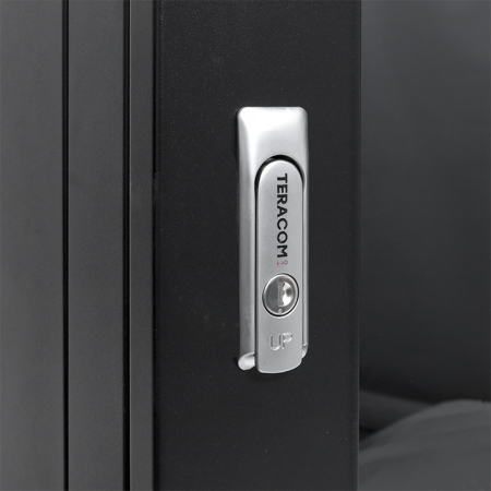 Шкаф настенный 19" TERACOM PRO 12U 600х450 мм дверь стеклянная с замком-ручкой чёрный