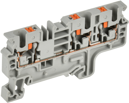 Колодка клеммная CP-MC 3 вывода 4мм2 серая IEK