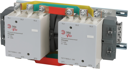 KKT53-265-230-10-E  Контактор КТИ-52653 реверсивный ЭРА PRO KKT53-265-230-10-E 265А 230В/АС3