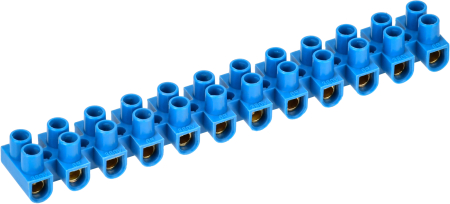 Зажим винтовой ЗВИ-5 н/г 1,5-4,0мм2 12пар синие IEK