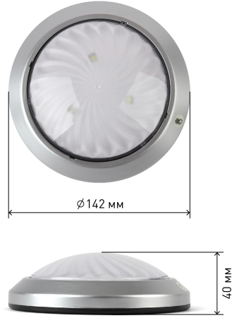 Фонарь SB-605  ЭРА пушлайт "Луна-5" [флюор.сенсор, 4xAA, серебр., 1 шт в бл.]