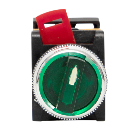 Переключатель ANLC-22 2P зеленый с подсветкой 380В NO+NC EKF PROxima
